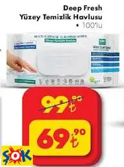 DEEP FRESH YÜZEY TEMİZLİK HAVLUSU • 100’LÜ